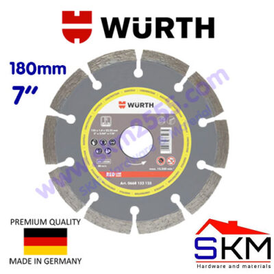 ใบตัดคอนกรีต-7นิ้ว-Wurth-อย่างดี